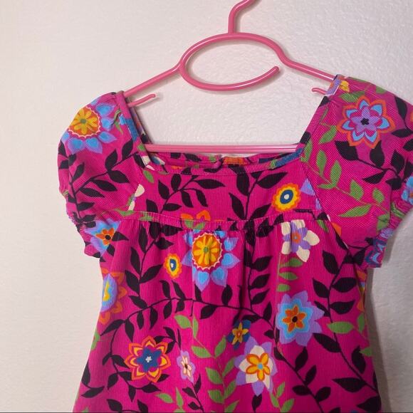 Gap Kids Corduroy Pink Floral Dress w Pockets XS - Picture 4 of 11